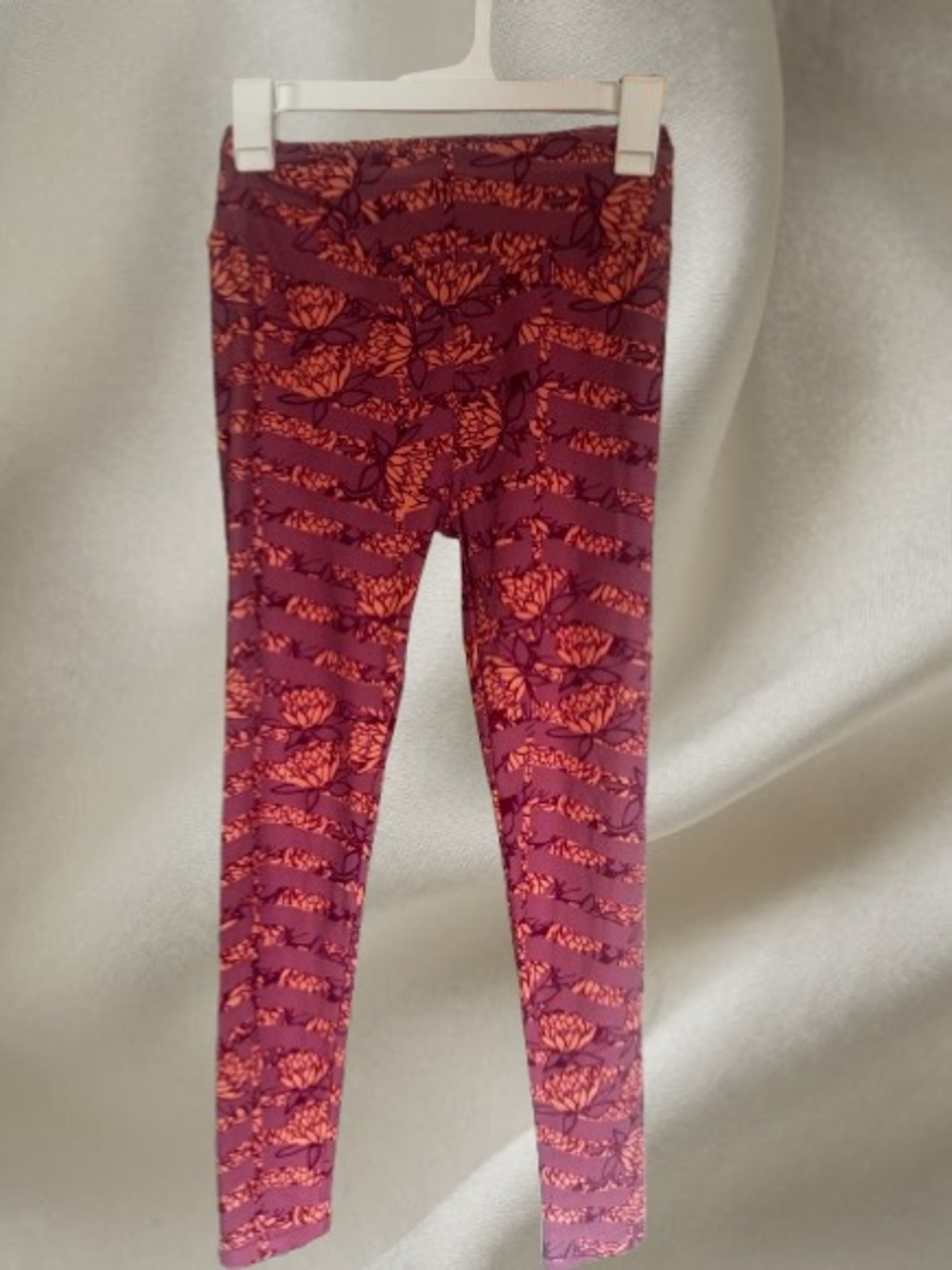 LuLaRoe Pink & Purple Floral Sleeve Top